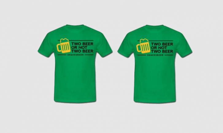 Two beer or not two beer t-shirt